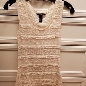 H&M Laced Sleeveless Top